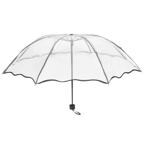 Draagbare, windbestendige, transparante paraplu 2