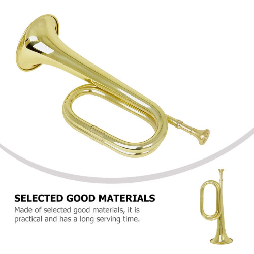 Trumpet Bugle Copper Golden Bulge Shape 1 Set 1