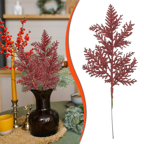Kunstige blomster guldglimmer til julekranse og