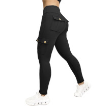 Women's Plus Size High-Waist Warm Leggings with Pockets