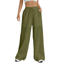 Women's linen capris pants white petite summer casual