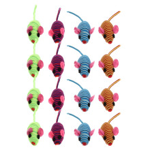 Elastic Rope Mouse Toy for Cats 12 Pieces