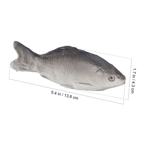 Simulerede fiskeornamenter grå PU 4-pak 1