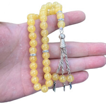 Bracelet de chapelet Tasbih avec pompons, 33 perles