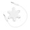 Headphone Splitter 3.5mm Snowflake Shape 5-Way White 1