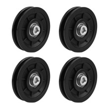 Nylon Bearing Pulley Wheel for Fitness Equipment 4 pcs