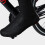 Surchaussures coupe-vent noires en PU avec tissu élastique et fermeture éclair 4