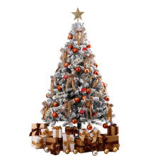 Snow Flocked Artificial Christmas Tree 35.43 inches with