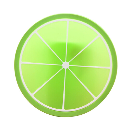 Tapete de silicone para copos com design de fatia de fruta (1 peça)