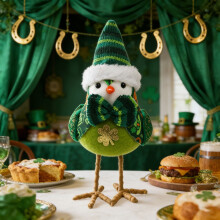 Vogelornament zum St. Patrick's Day – Zwergenpuppen-Dekoration