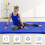 Folding Gymnastics Mat Blue 4 ft x 8 ft x 2 in 2