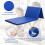 Folding Gymnastics Mat Blue 4 ft x 8 ft x 2 in 3