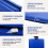 Folding Gymnastics Mat Blue 4 ft x 8 ft x 2 in 4