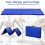 Folding Gymnastics Mat Blue 4 ft x 8 ft x 2 in 6