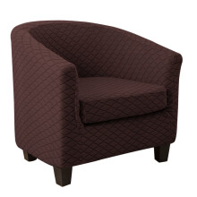 Club Chair huzatos, rugalmas, jacquard, kerek hordószék