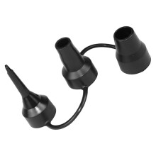 Embout de pompe à air en plastique noir pour usage domestique (1 pièce)