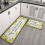 Lemon Kitchen Rug Set Non-Slip Waterproof 2 pcs 3