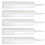 Refillable Caulking Tube White Plastic 5 Pcs 1