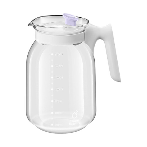 Carafe à eau en verre borosilicate 2,2 L