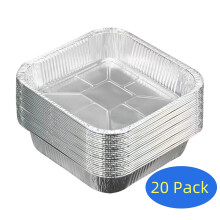 Aluminum Foil Pans 8x8 Inch 20 Pack