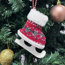 Divertenti calzini natalizi da appendere - Decorazione per le feste (confezione da 3)