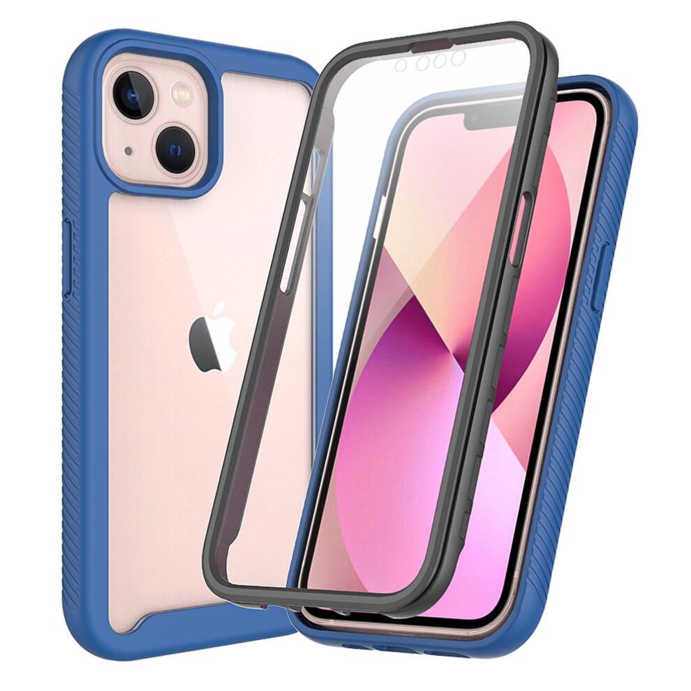 Iphone 15 Plus Case Clear Rugged Dual-Layer Dark/Blue 908436905855