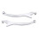 Motorcycle EV Handbrake Lever Pair White L+R 1