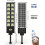 Solcellsdriven trädgårdsstrålkastare väggmonterad 504LED 4200mAh 4