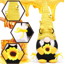 Décoration en peluche abeille bourdon, thème tournesol et abeille (1 pièce)