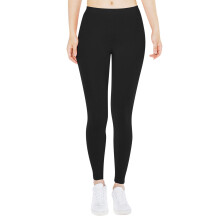 Women's Black Yoga Leggings Butt-Lifting Low-Waisted Opaque