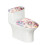 Ensemble de housses de siège de toilette souples en polyester avec bord élastique 1