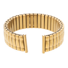 Stainless Steel Stretch Watch Band Golden 18mm