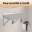 Stainless Steel Wall-Mounted Shelf for Kitchen 400 lb 2