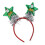 Weihnachtliches Haarband mit rutschfestem Stern- oder Baummotiv 1