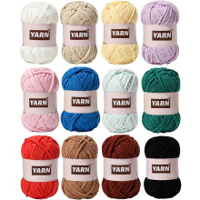 Soft Yarn for Crocheting,Crochet & Knitting Yarn Great Crochet And Knitting Starter Kit for Colorful Craft – Assorted Colors