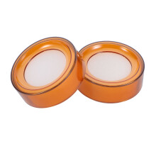 Money Counting Hand Wet Device Orange 2 pcs 6.8x6.8x2.6 cm