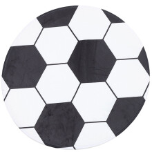 Tapis de sol rond ROSENICE pour supporters de football, moelleux, 80 x 80 x 0,5 cm