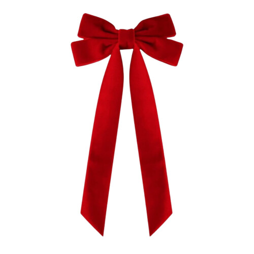 Laços de veludo vermelho 8,6 x 4,4 polegadas (16 unidades)