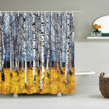Schimmelwerend bedrukt douchegordijn van polyester, 150x180 cm