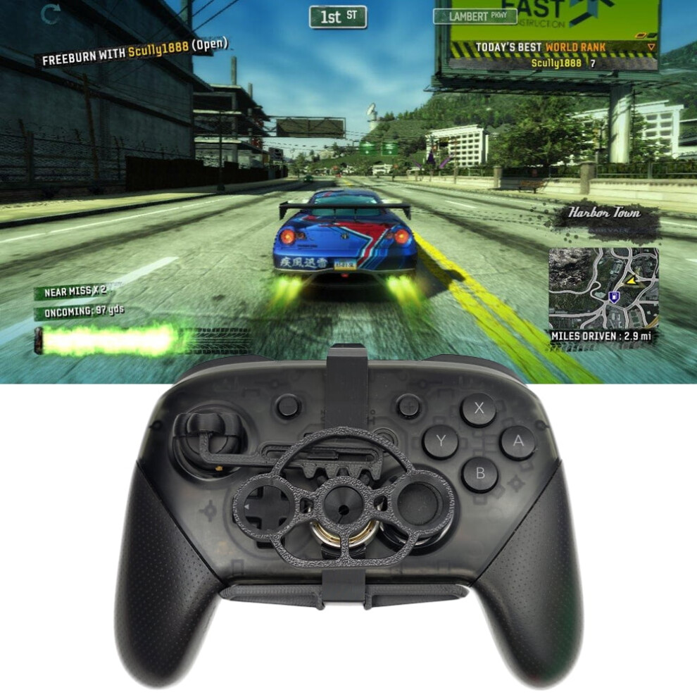 Adjustable Steering Wheel for Switch Pro Controller