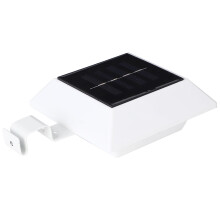 Solar-Dachrinnenleuchte mit 6 LEDs für Garten, Terrasse, Rasen und Park
