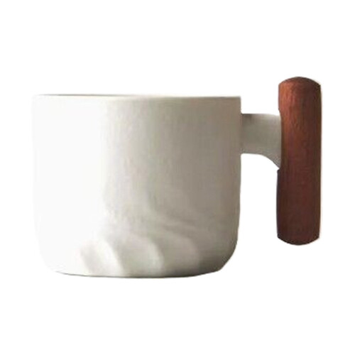 Mini-Espressotassen aus Keramik mit Holzgriff, 75 ml