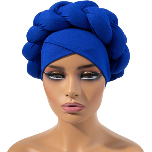 Boho Turban Hat Polyester Headwrap for Hair Styling
