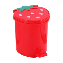 Mini poubelle en forme de fraise pour table de chevet ou voiture