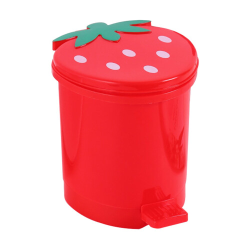 Mini cestino a forma di fragola per comodino, scrivania e auto.