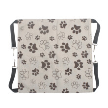 Hamac réversible pour chat gris 28 x 28 cm avec réglage