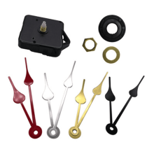 Gold Long Hand Quartz Clock Movement Battery Powered