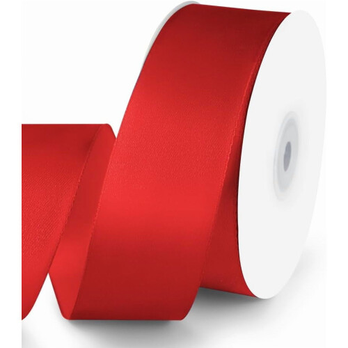 Polyester-Satinband, einseitig, 25 mm x 10 m