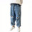 Boys ripped jeans distressed denim pants solid color casual 1