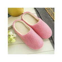 Unisex Cozy Fleece House Slippers Slip-on Winter Warm